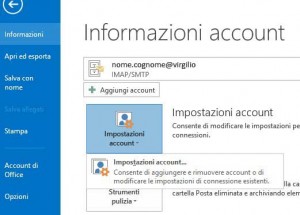 Configurazione Microsoft Outlook Per Virgilio Mail - Virgilio Aiuto